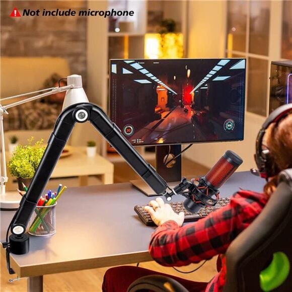 Mic Stand Boom Arm - Compatible with HyperX QuadCast, 360° Rotation Mic Stand - Picture 7 of 7